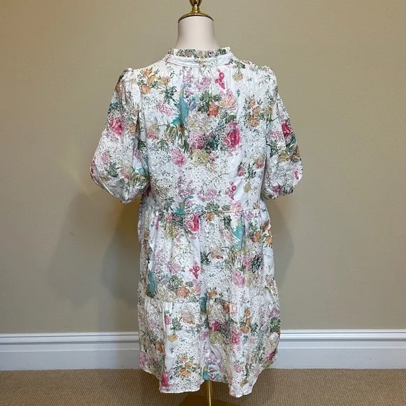 Sugarlips Floral Puff Sleeve Mini Dress - Picture 3 of 5